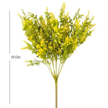 Yapay Çiçekli Bitki Sarı 55 Cm.