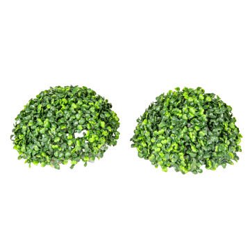 Yapay Yonca Şimşir Top Dış Mekan Uyumlu 25 Cm. (2 Adet Yarım Top) UV KORUMALI