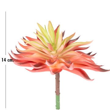 Yapay Kaktüs Sukulent Kırmızı 14 Cm