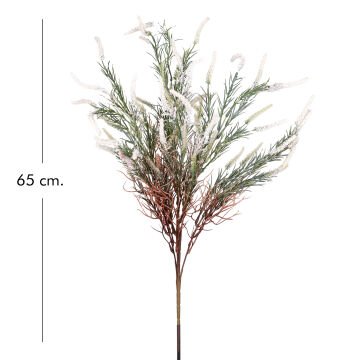 Yapay Çiçek Lavanta Demet Yeşil-Beyaz 65 Cm.