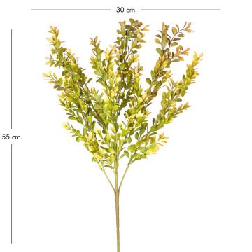 Yapay Bitki Şimşir Kahve/Yeşil 55 Cm.