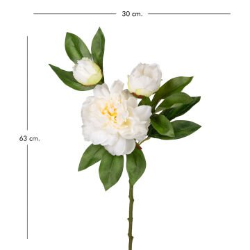 Yapay Çiçek Şakayık Tomurcuklu Beyaz 63 Cm