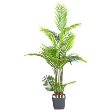 Yapay Palmiye Ağacı, Gerçek Dokulu, Yeşil - 16 Yapraklı, 160 cm