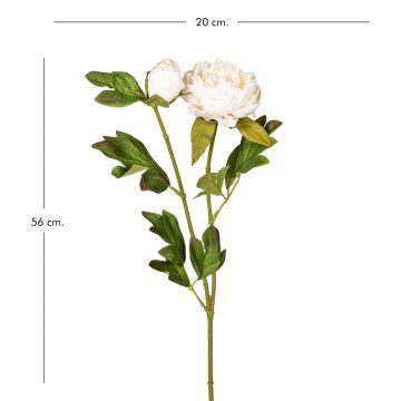 Yapay Çiçek Şakayık Tomurcuklu Beyaz 56 Cm.