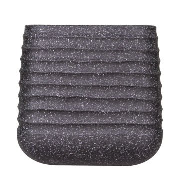Kare İç ve Dış Mekan Plastik Saksı Siyah Küçük Boy 28x28x27,5 Cm.