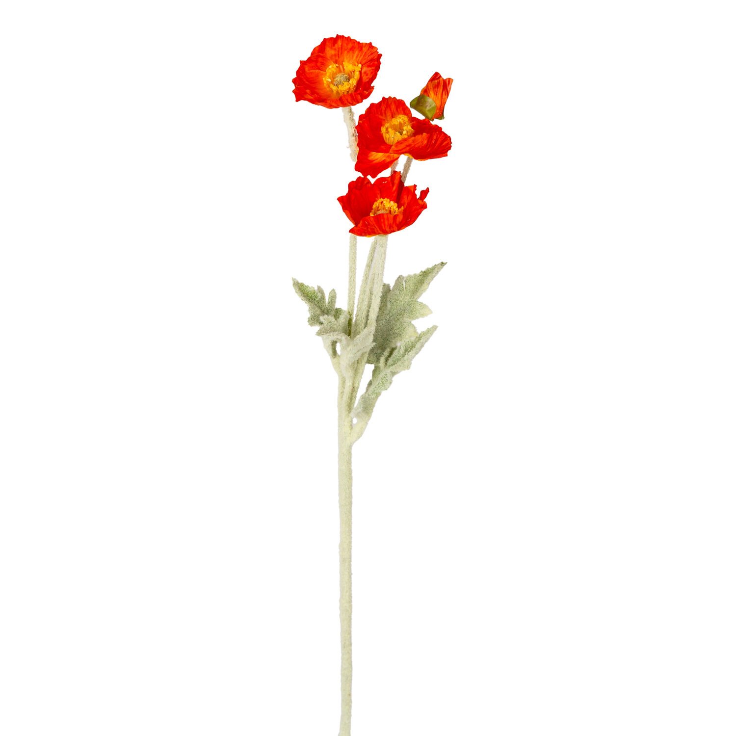 Yapay Çiçek Gelincik Turuncu 58 Cm.
