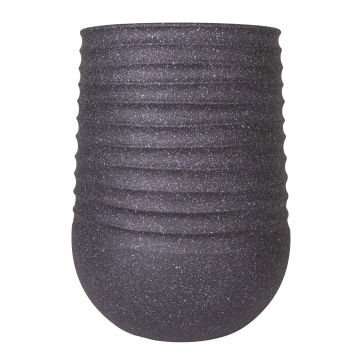 Oval İç ve Dış Mekan Plastik Saksı Siyah Küçük Boy 28x28x37 Cm.