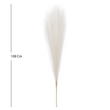 Yapay Bitki Pampas Beyaz 108 Cm.