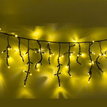 Aydınlatma Dış Mekan Saçak 2 Metre 144 Ledli Yeşil Kablo Eklenebilir Gün Işığı