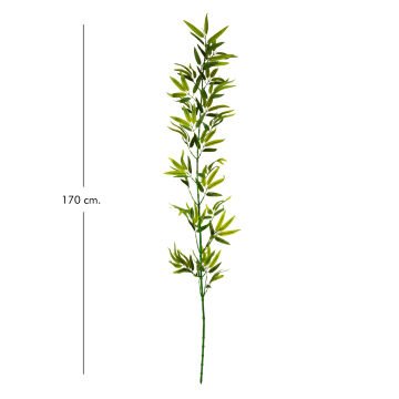 Yapay Bambu Dalı Yapraklı Yeşil 170 Cm.