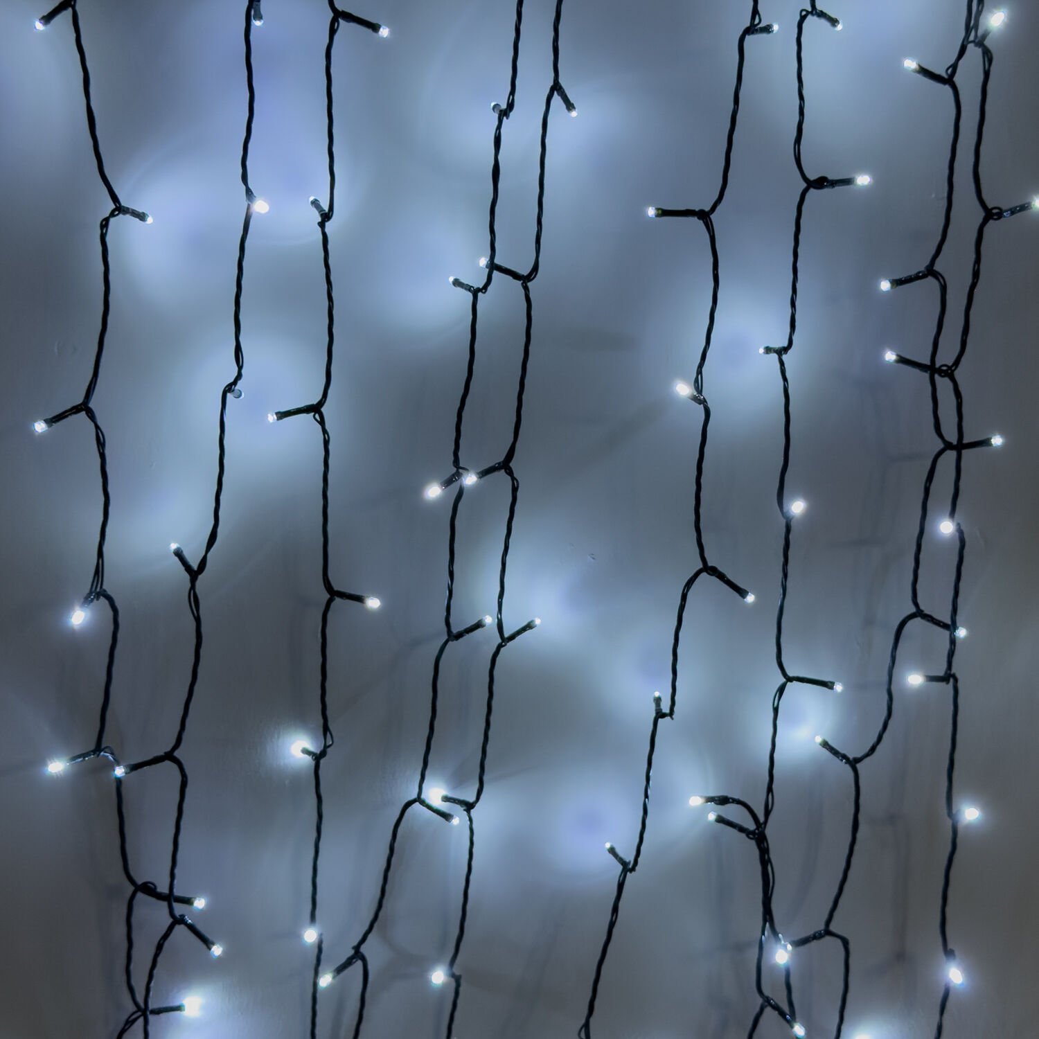 Yılbaşı Led Işık 100 Ledli USB Girişli+Pilli Yeşil Kablo 10 Metre Beyaz Işık