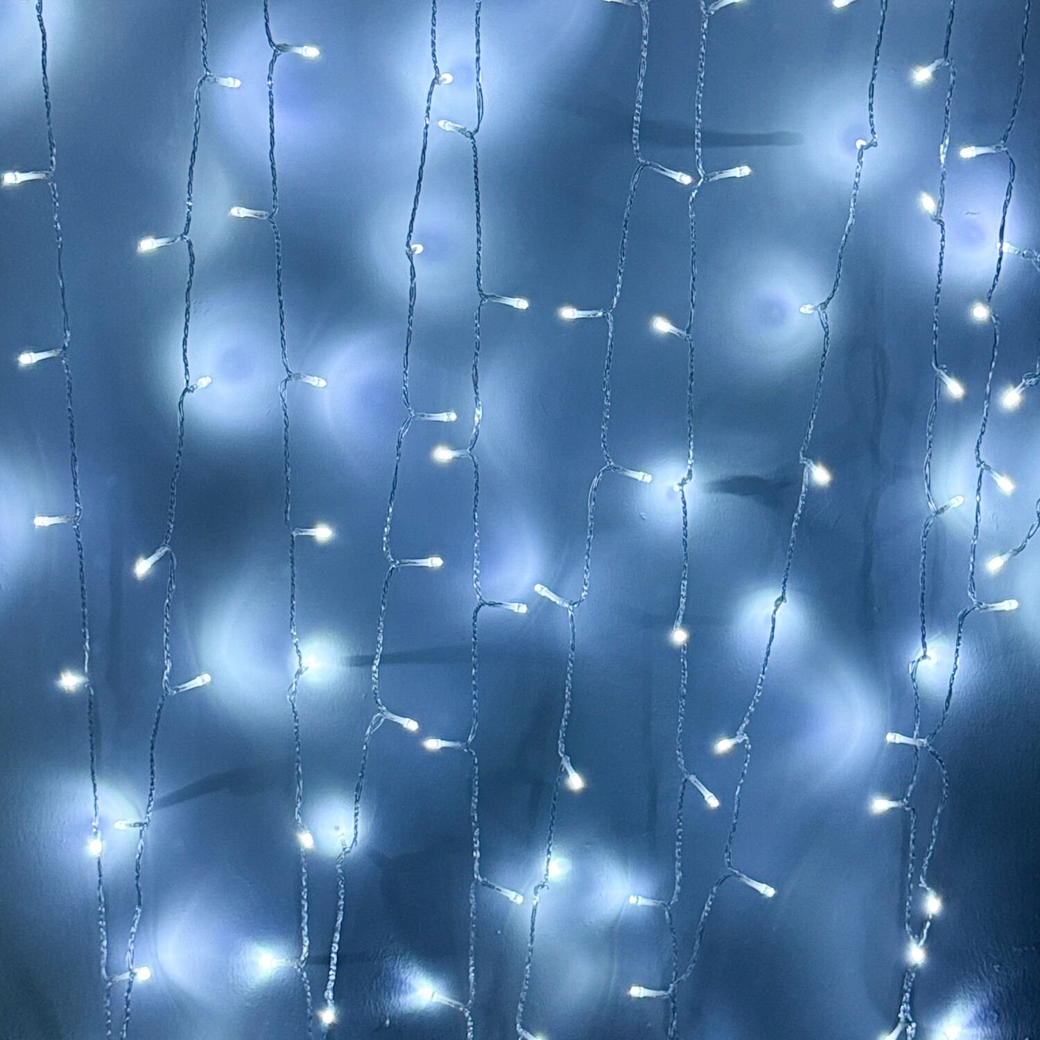 Yılbaşı Led Işık 100 Ledli USB Girişli+Pilli Şeffaf Kablo 10 Metre Beyaz Işık