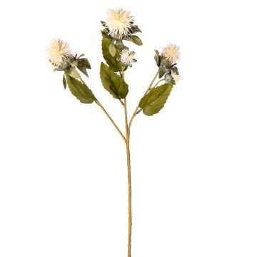 Yapay Bitki, Dikenli, Krem - 56 cm
