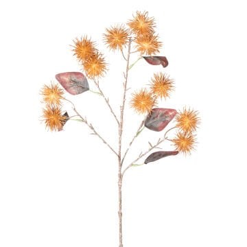 Yapay Top Çiçek, Kahverengi - 63 cm