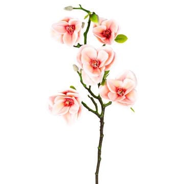 Yapay Manolya Dalı, Pembe - 75 cm