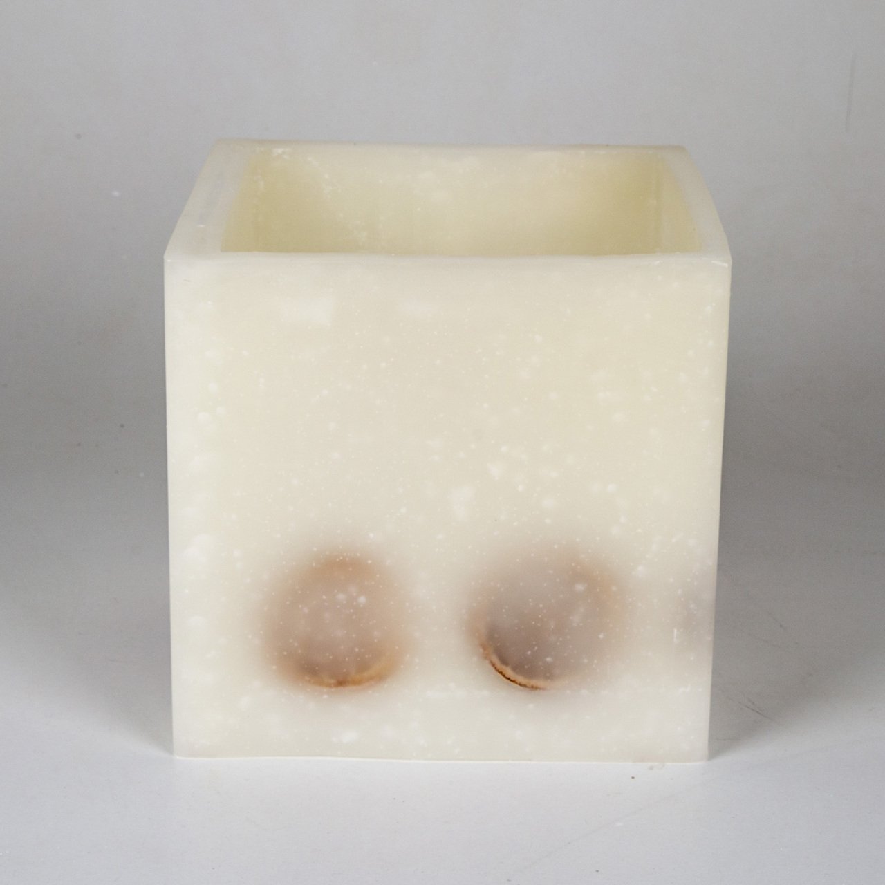 Veramaya Portakal Meyveli Küp Fener Mum Krem Renk 20x20cm