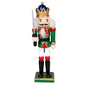 Yılbaşı Süsü, Kurşun Adam, Fındıkkıran, Yeşil - 4,5x18 cm