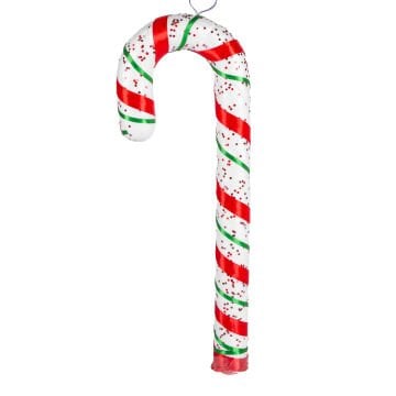 Yılbaşı Süsü, Baston, Kırmızı-Yeşil - 18x51 cm