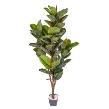 Yapay Kauçuk Ağacı Gerçek Dokulu 57 Yaprak Yeşil 150 Cm.