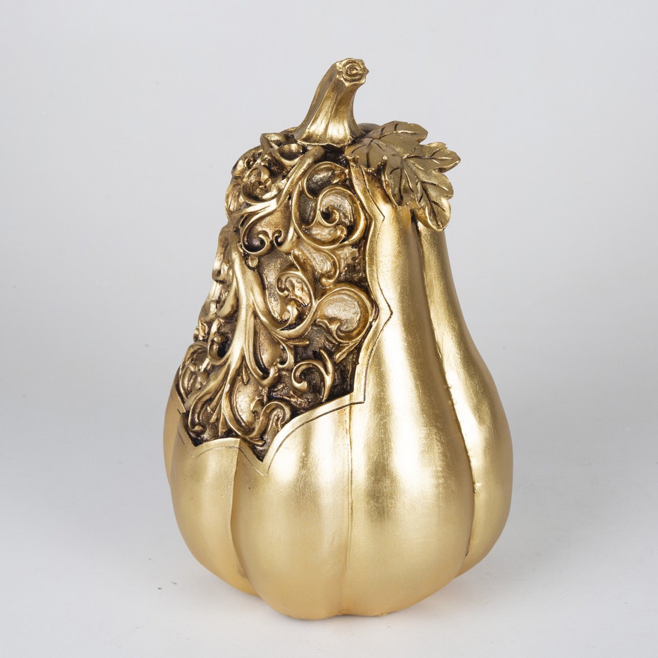 Veramaya Dekoratif Armut Şekilli Kabak Biblo Dore 35x22 Cm