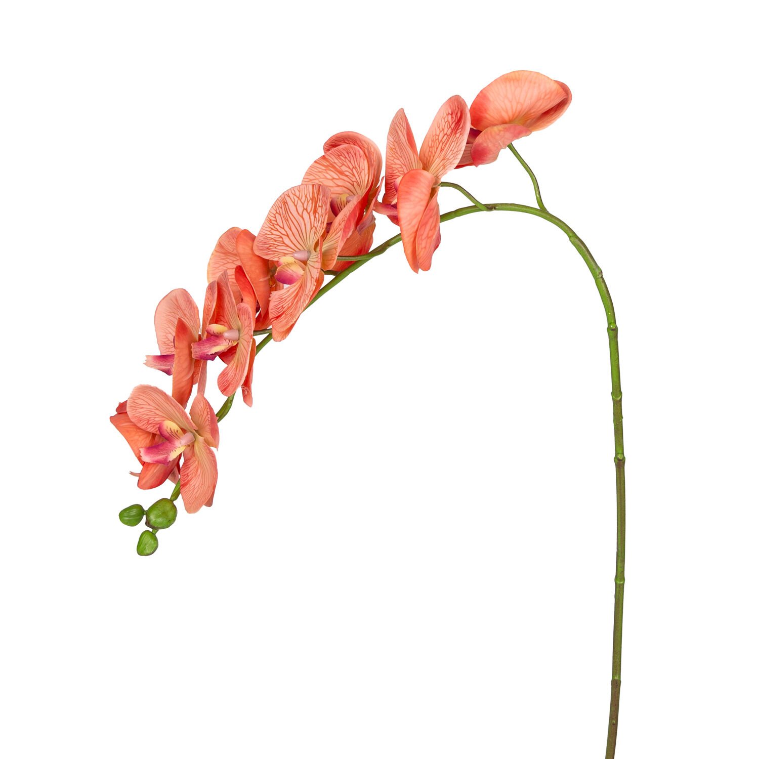 Yapay Çiçek Orkide Gerçek Dokulu Somon 95 Cm.