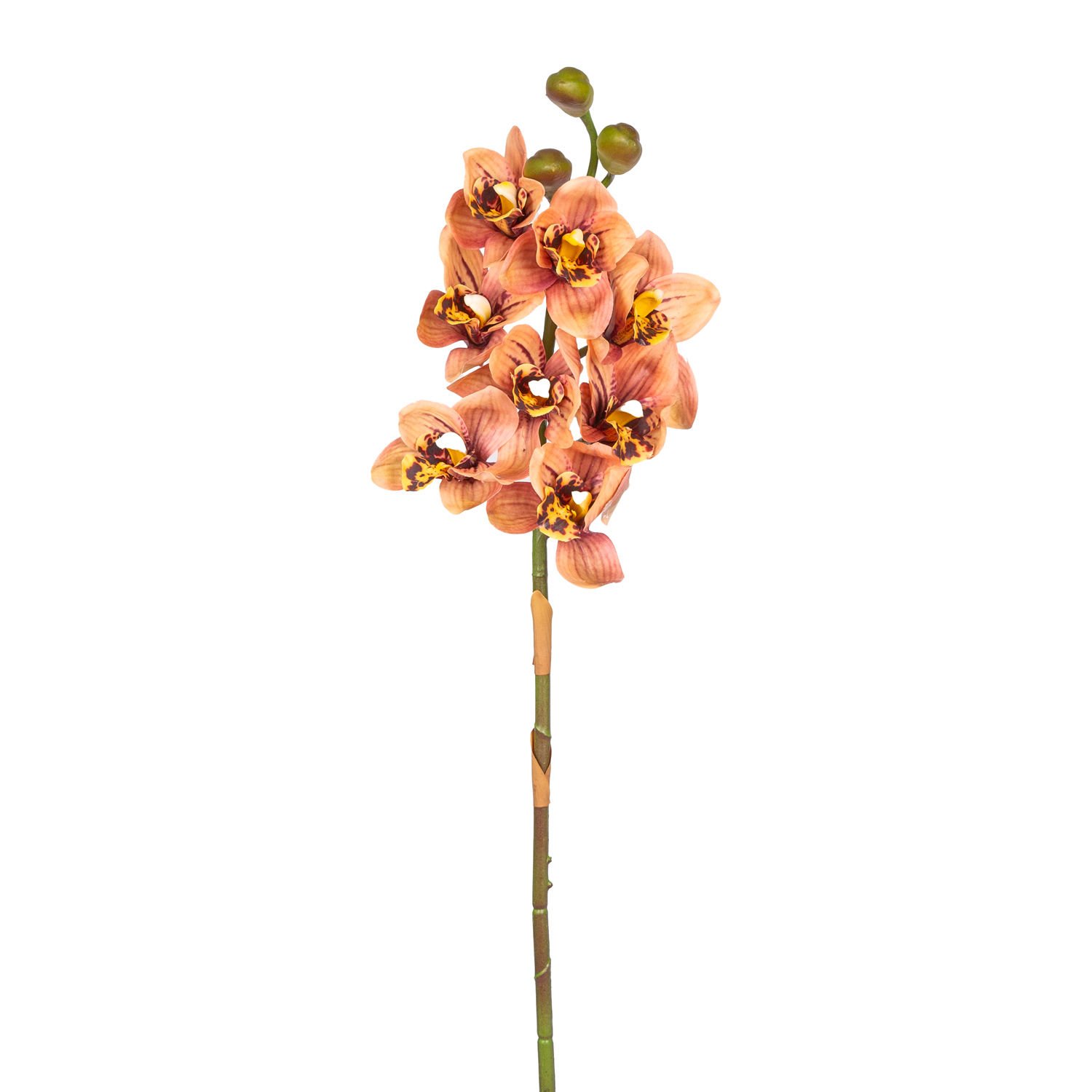 Yapay Çiçek Orkide Gerçek Dokulu Somon 75 Cm.