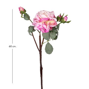 Yapay Çiçek Şakayık Kurumuş Efektli Fuşya 60 Cm.
