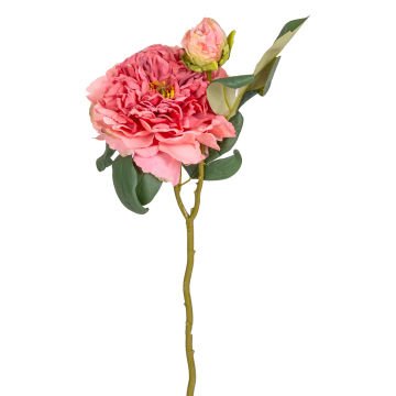 Yapay Çiçek, Şakayık, Tomurcuklu, Koyu Pembe - 50 cm