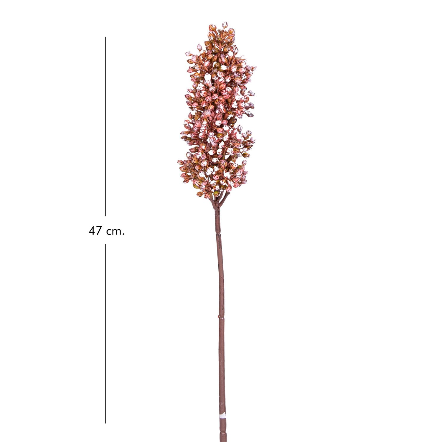 Yapay Çiçek, Sorgum Bitkisi, Bordo - 47 cm
