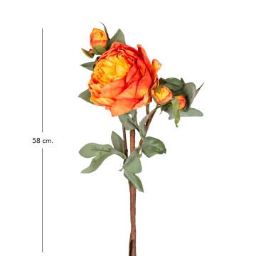 Yapay Çiçek Şakayık Dalı Turuncu 58 Cm.