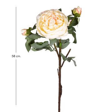 Yapay Çiçek Şakayık Dalı Krem 58 Cm.