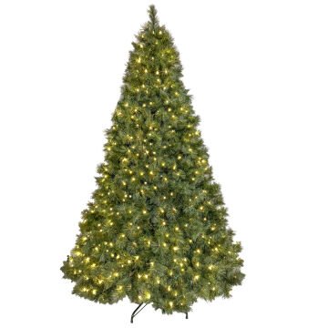 Yılbaşı Çam Ağacı, Denver, Yeşil - 1728 Dal, 600 Led Işıklı, 240 cm