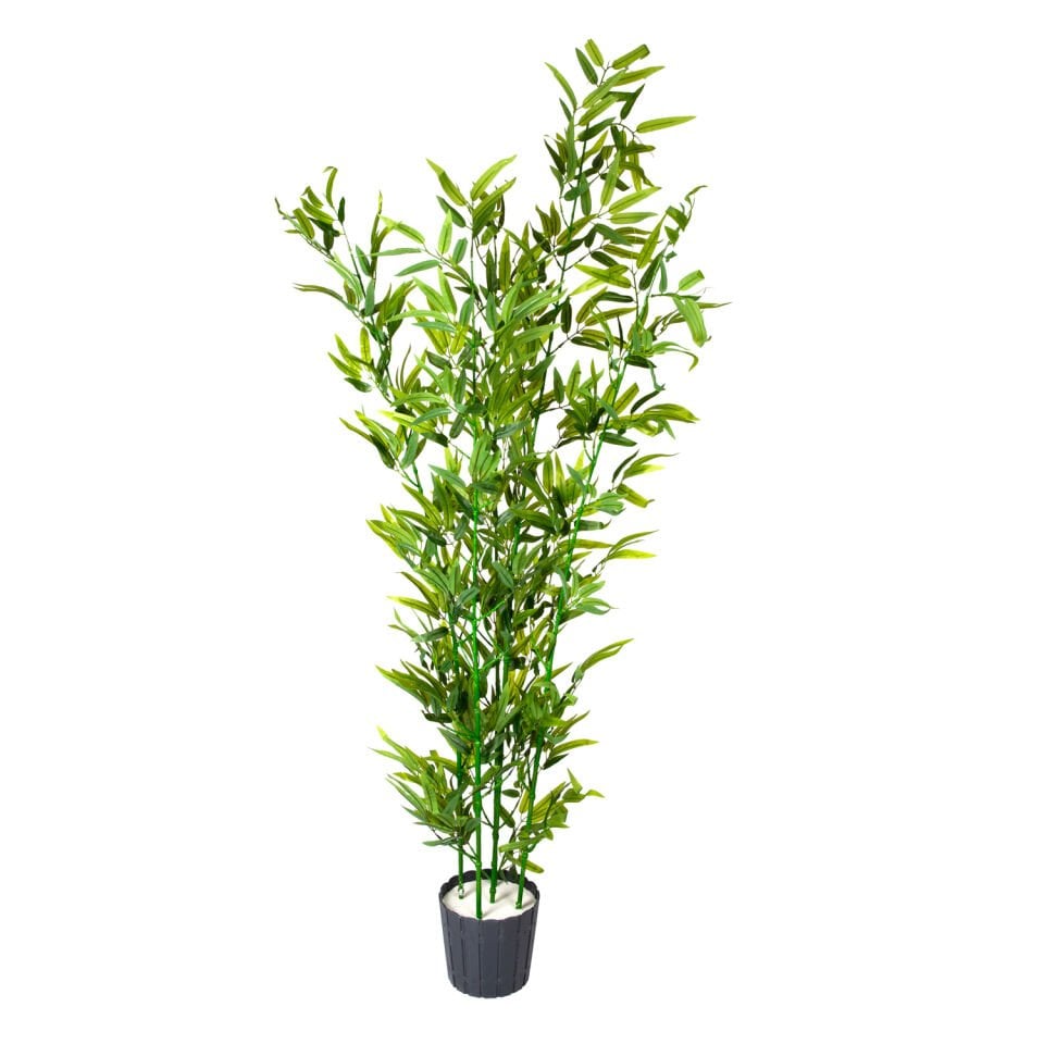 Yapay Bambu Ağacı, Yeşil, 5'li - 175 cm