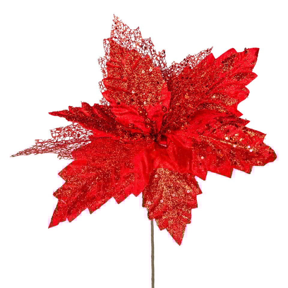 Yılbaşı Çiçeği, Kırmızı - 40 cm