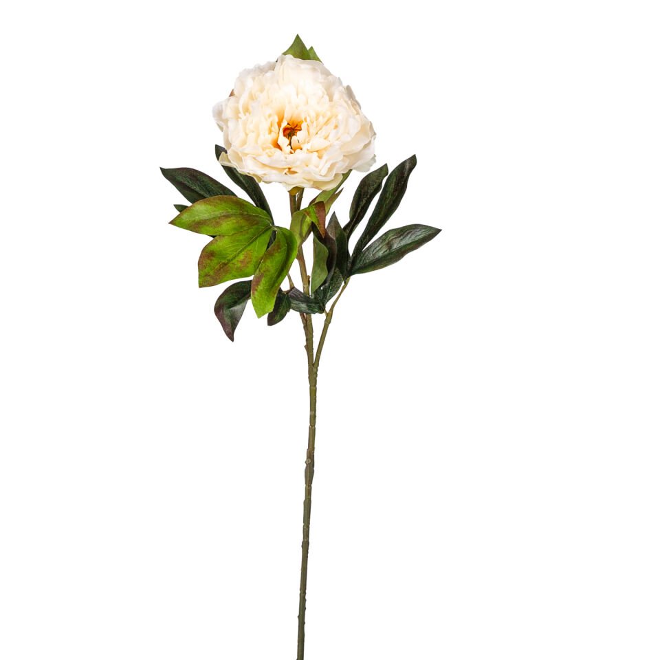 Yapay Çiçek, Şakayık, Krem - 77 cm