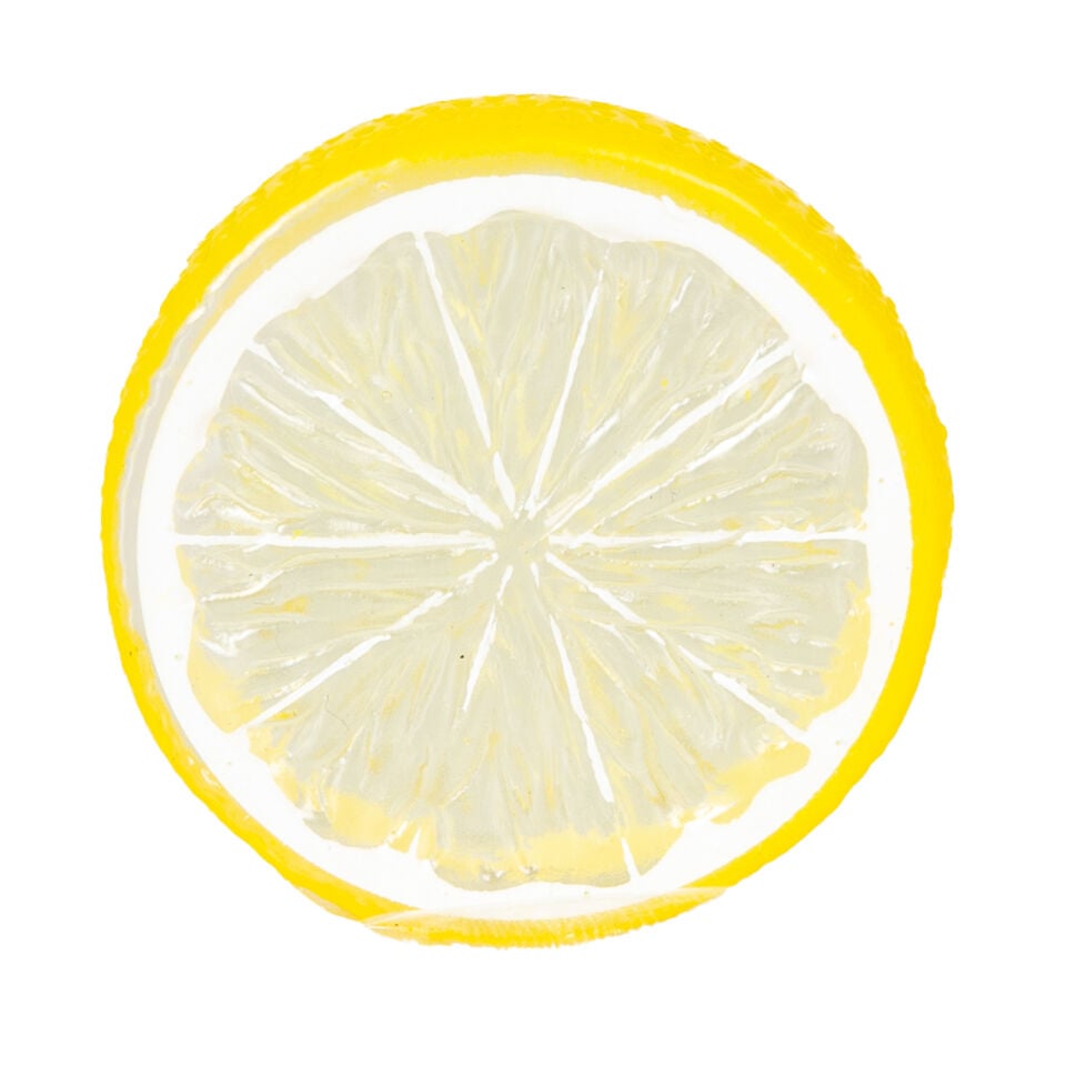 Yapay Limon Dilimi Yuvarlak 10'lu Set Sarı