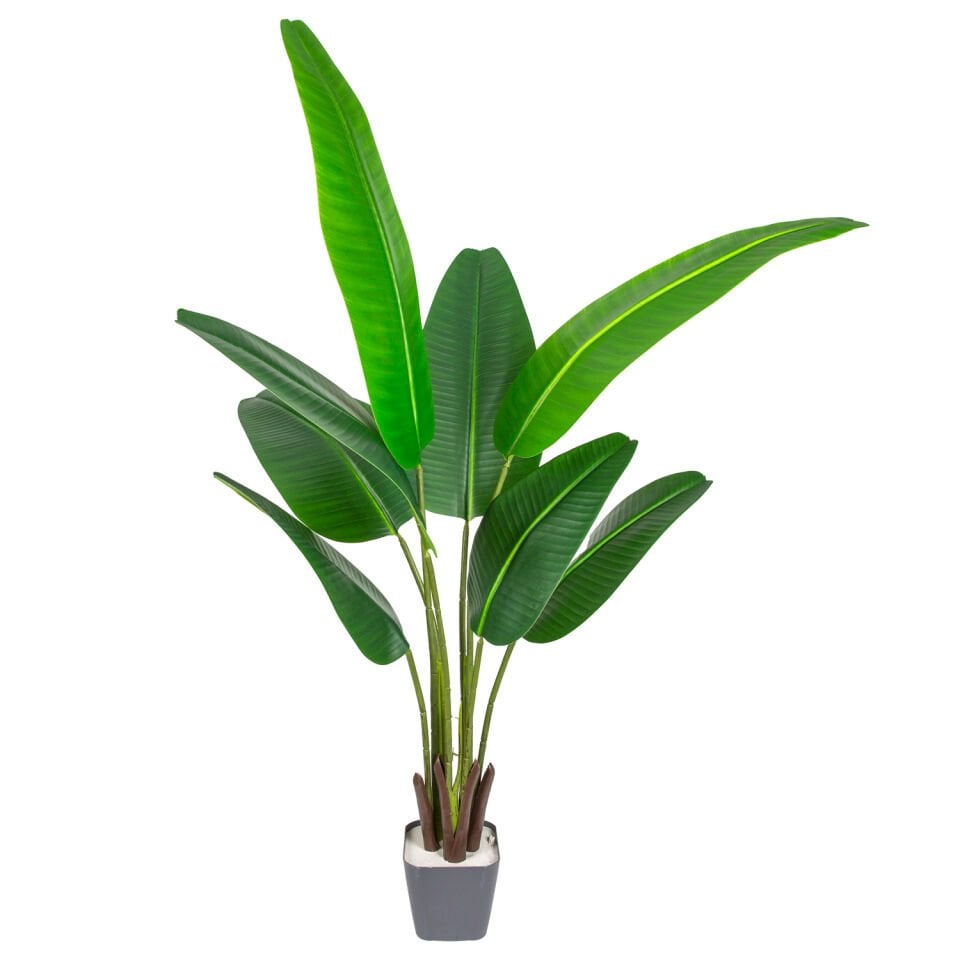 Yapay Starliçe Ağacı, Gerçek Dokulu, Yeşil - 8 Yapraklı, 130 cm