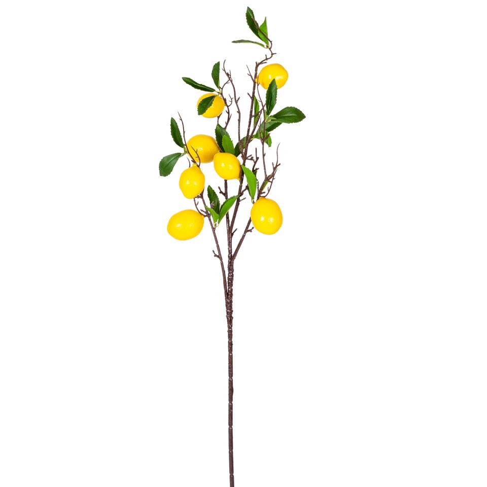 Yapay Limon Dalı Sarı 90 Cm.