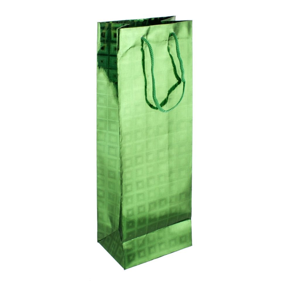 Hediye Poşeti, Yeşil - 12x34 cm