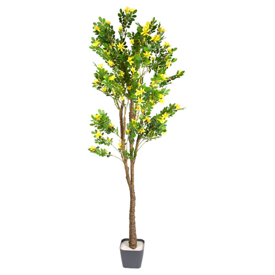 Yapay Ağaç, Sunshine, Sarı-Yeşil - 1920 Yaprak, 170 Çiçekli, 180 cm