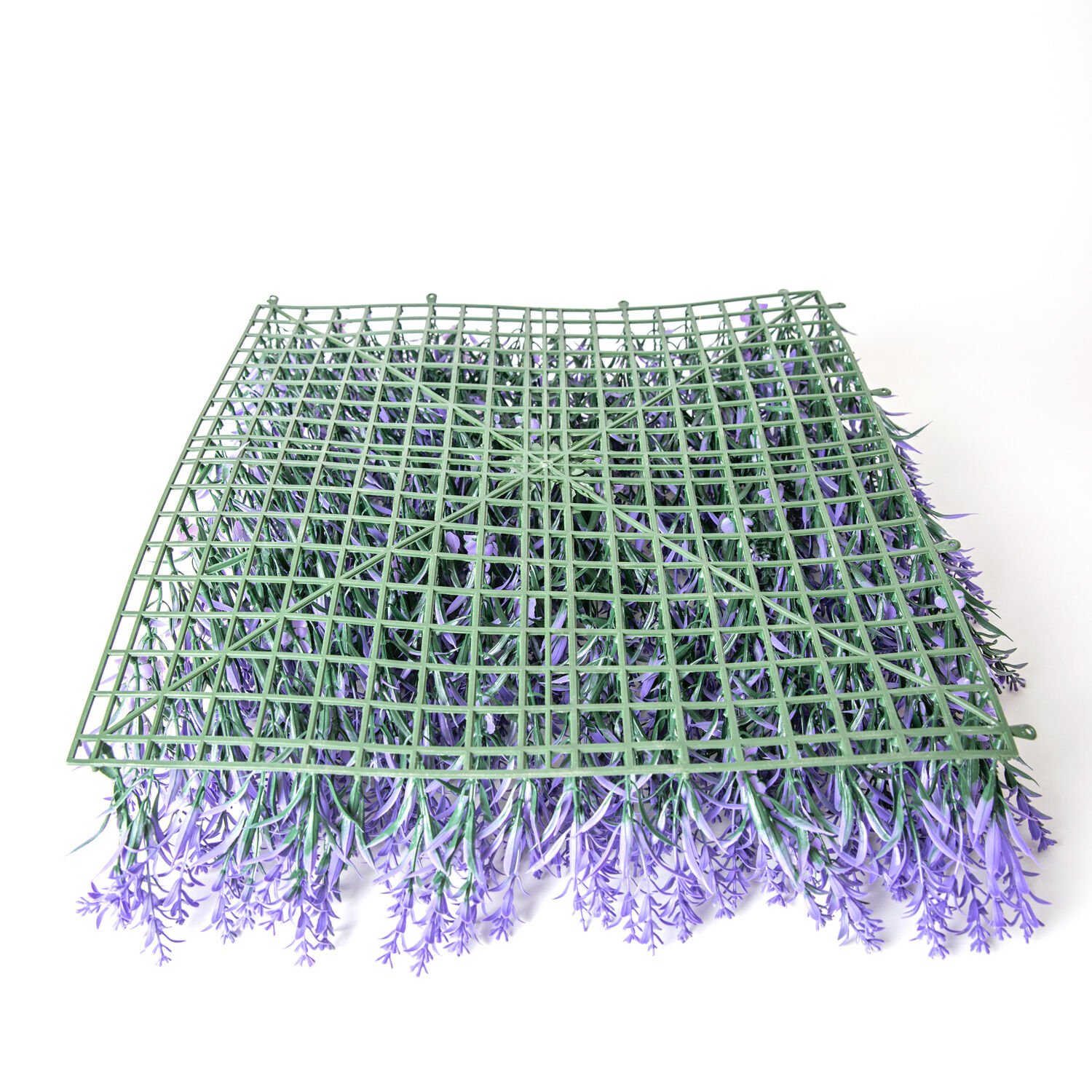 Yapay Nergis Bitki Tabaka, Mor - UV Korumalı, Dış Mekan Uyumlu, 50x50 cm