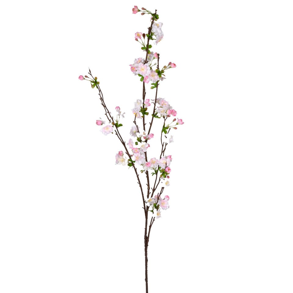 Yapay Bahar Dalı Kiraz Çiçeği Pembe-Beyaz 130 Cm.