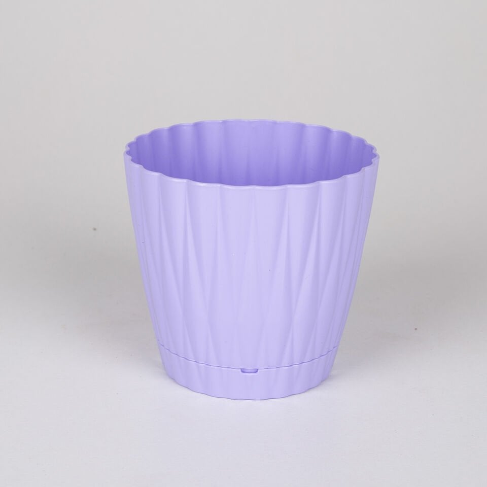 Plastik İstiridye Saksı, Lila - No:1, 0,9 Litre, 12x11 cm
