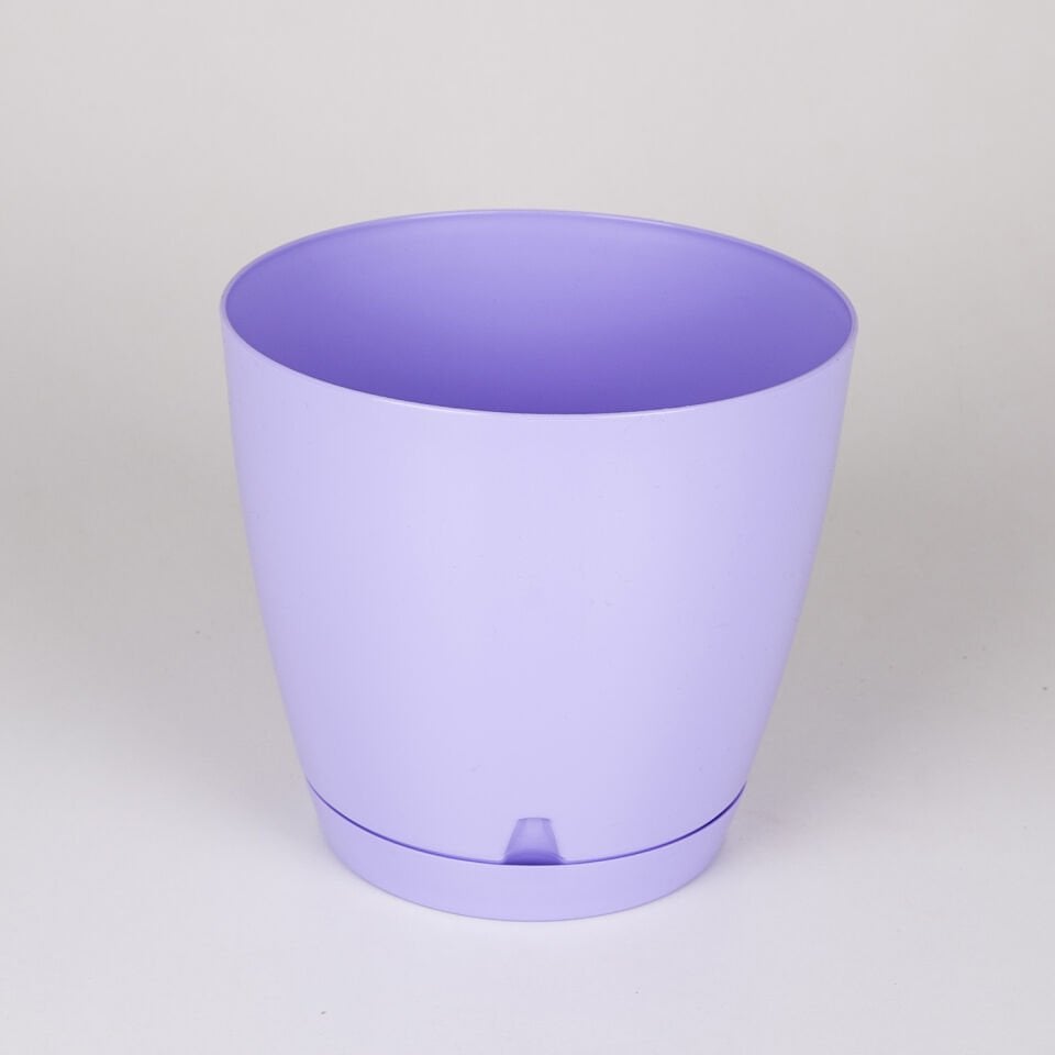 Plastik Begonya Saksı, Lila - No:3, 3 Litre, 18x16,5 cm