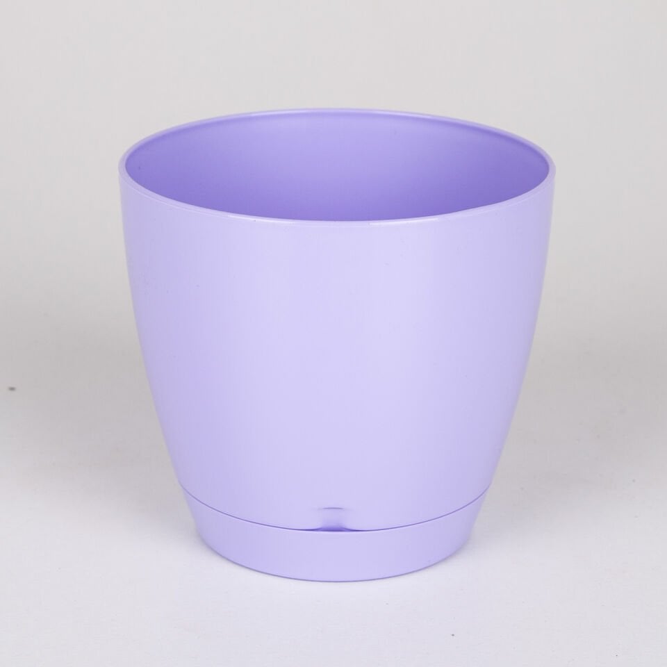 Plastik Begonya Saksı, Lila - No:1, 0,9 Litre, 12x11 cm