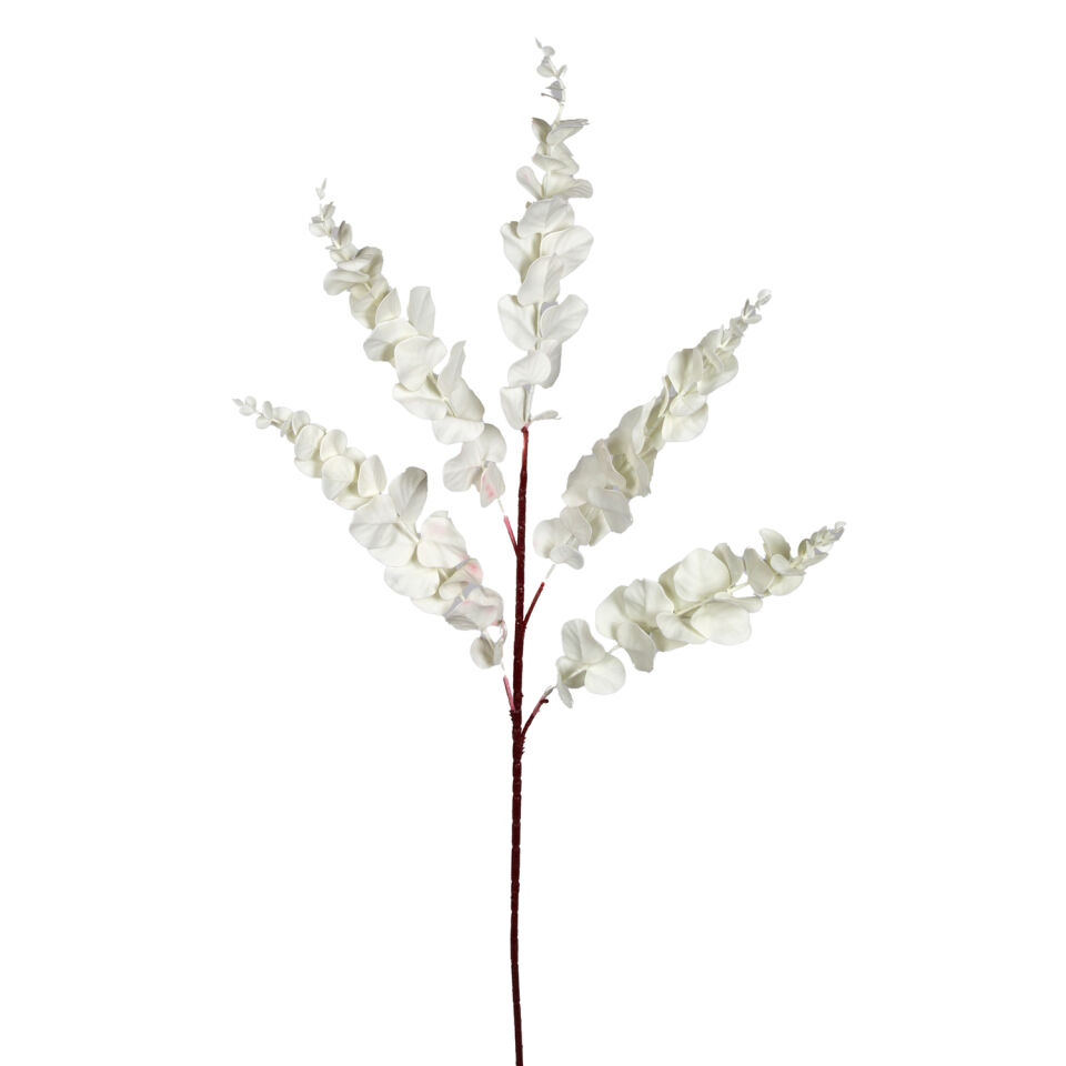 Yapay Çiçek, Okaliptus, Beyaz - 90 cm