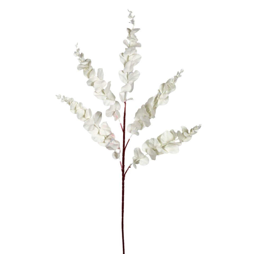 Yapay Çiçek, Okaliptus, Beyaz - 90 cm