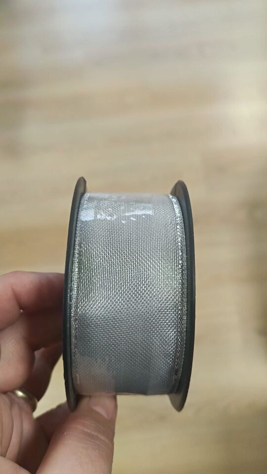 Kurdele, Simli, Gümüş - Uzunluk 20 mt, Genişlik 4 cm