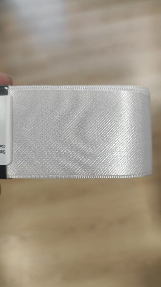 Kurdele, Saten, Beyaz - Uzunluk 10 mt, Genişlik 4 cm