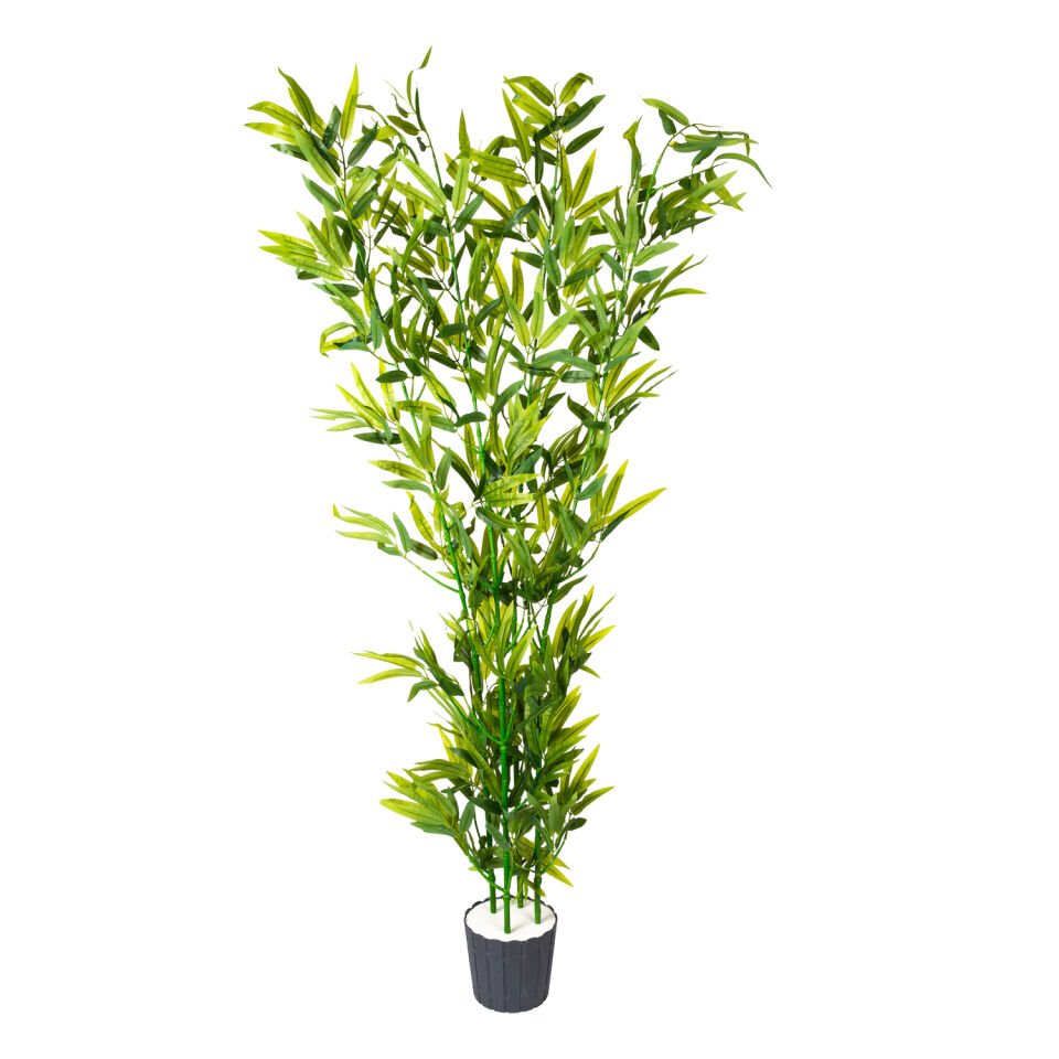Yapay Bambu Ağacı, Yeşil, 4'lü - 145 cm